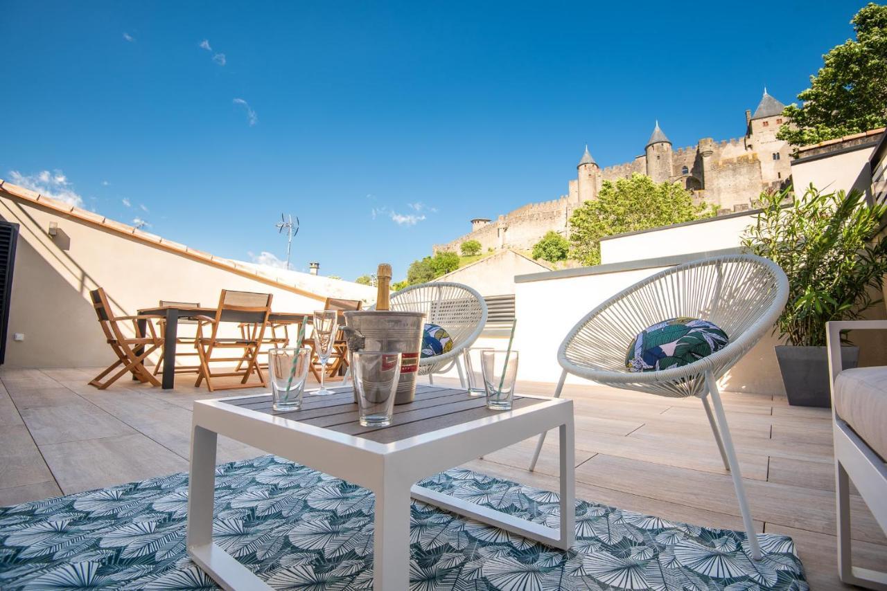 La Terrasse De La Tour Pinte. Lägenhet Carcassonne Exteriör bild
